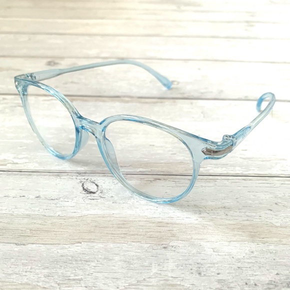 Bluelight Blocking Anti Eye Strain Glasses Computer Screen Time Light Blue NEW - Picture 3 of 3